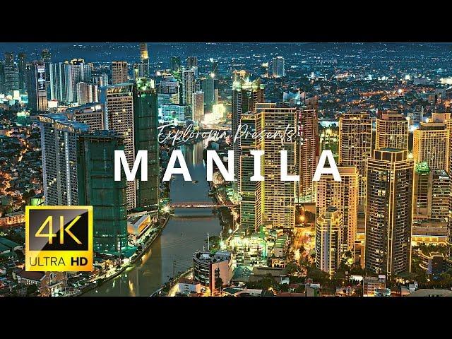 Manila, Philippines  in 4K ULTRA HD 60FPS by Drone