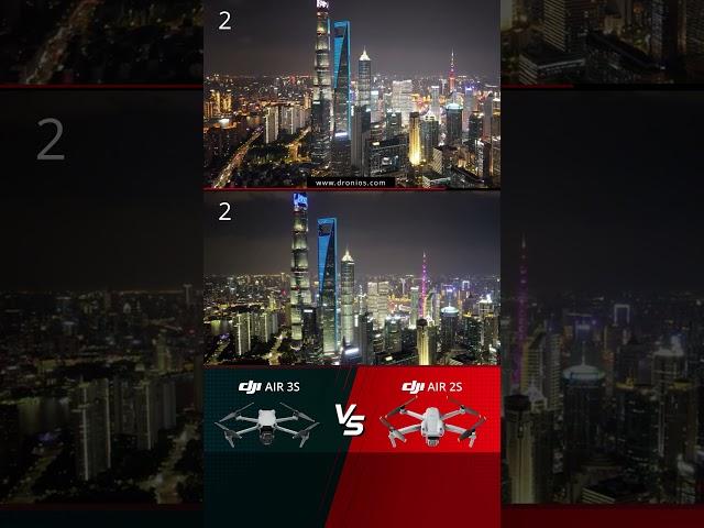 DJI AIR 3S vs AIR 2S – Night Footage Comparison!