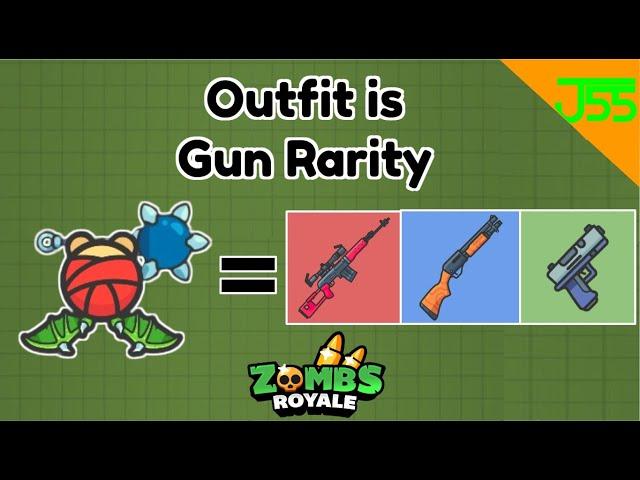 Zombs Royale | OUTFIT COLOR = GUN RARITY
