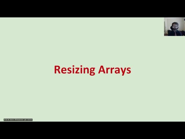 [Lists4, Video 5] Resizing Arrays