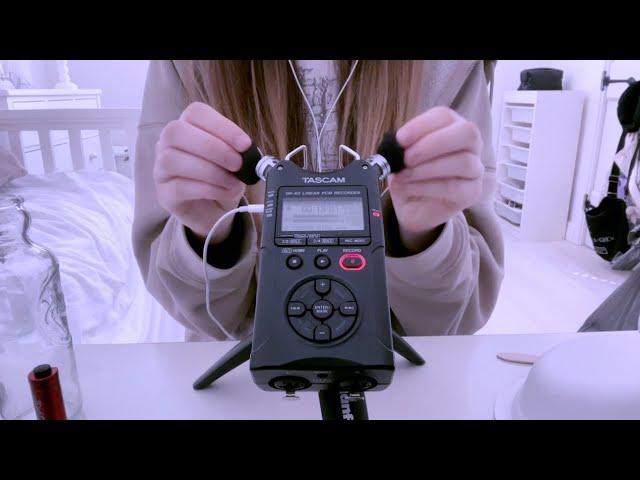 ASMR  fast, aggressive & slow! tascam triggers * ･ﾟ(fast paced)