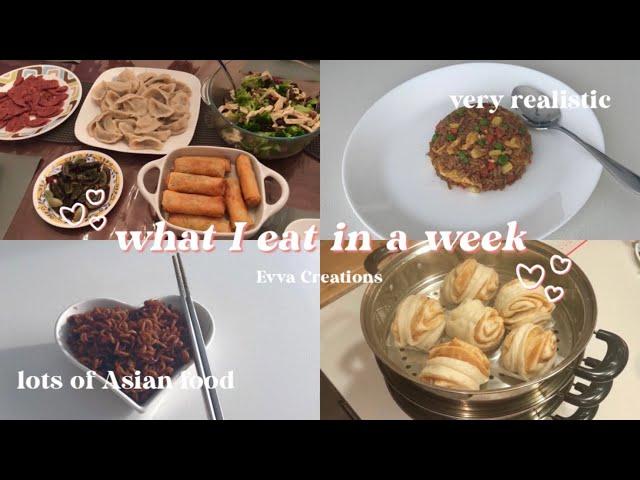 what i eat in a week  lots of asian food + realistic (ep.5)