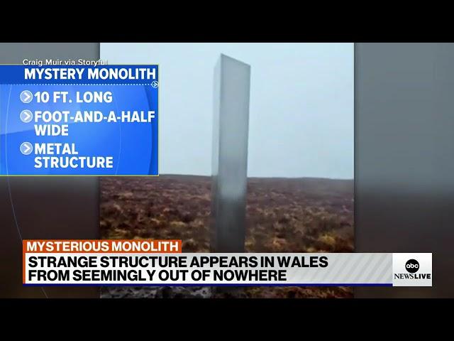 Monolith mystery reemerges in Wales, prompting speculation of space aliens