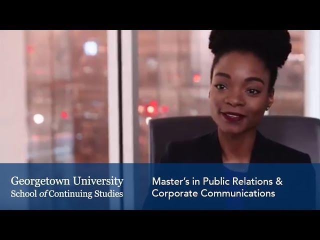 Master's in Public Relations & Corporate Communications Testimonials