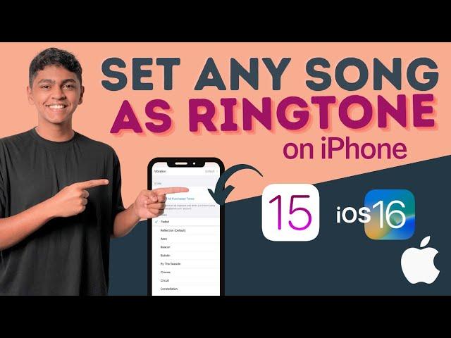 How to set ANY Song as Ringtone on iPhone without Computer | iOS 16 |