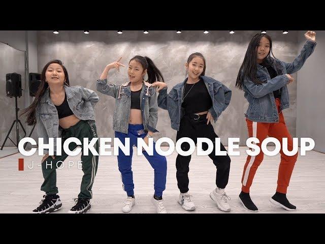 j-hope 'Chicken Noodle Soup (feat. Becky G)' kids dance practce