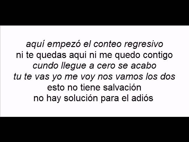 Conteo regresivo gilberto santa rosa con letra