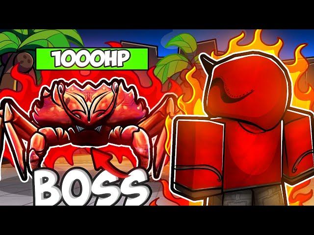 They Added A CRAB BOSS BATTLE to ROBLOX The Strongest Battlegrounds...