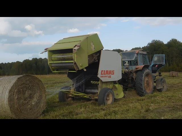 Сенокос 2019 Работа пресса подборщика CLAAS ROLANT 46