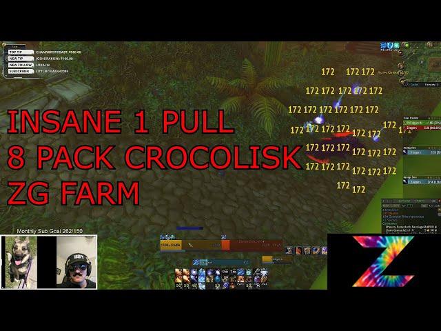 REINVENTED Zul'Gurub 1 PULL 8 PACK CROCOLISK FARM CLASSIC WOW