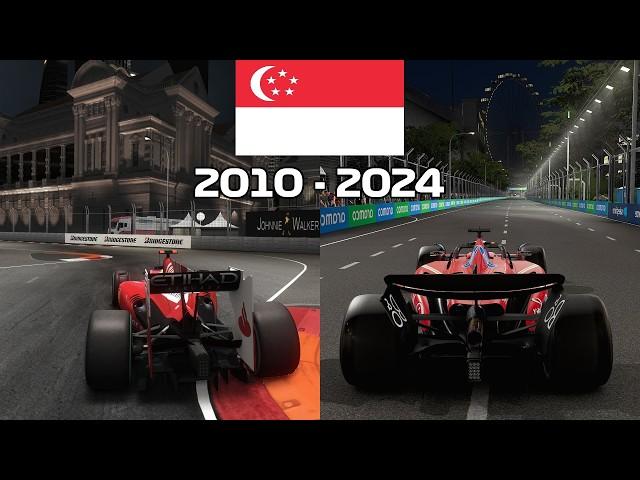 Evolution of Marina Bay Circuit in Codemasters F1 Games | 2010 - 2024