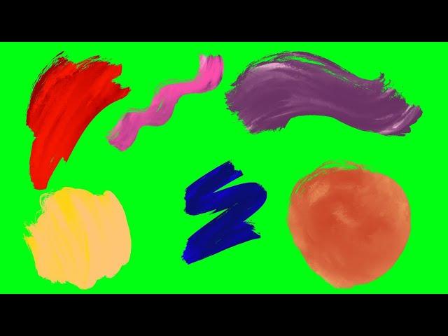 PAINT BRUSH STROKES Green Screen Effects (Download link)