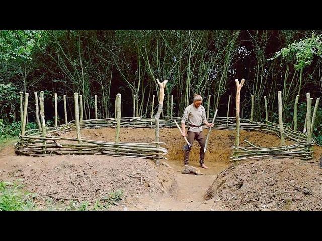 Man Builds MEDIEVAL House Using Primitive Techniques | Start to Finish by @gesithasgewissa