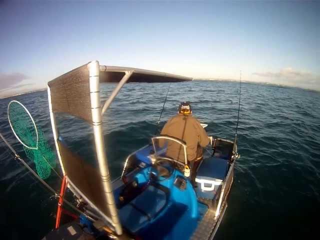 Large Tsunami wave from container ship fast approaches Zego Sports Boat