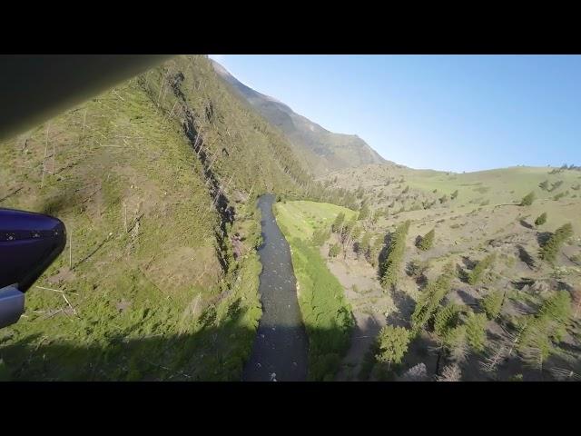 Landing and Departing Dewey Moore Airstrip Idaho Backcountry I99D #aviation