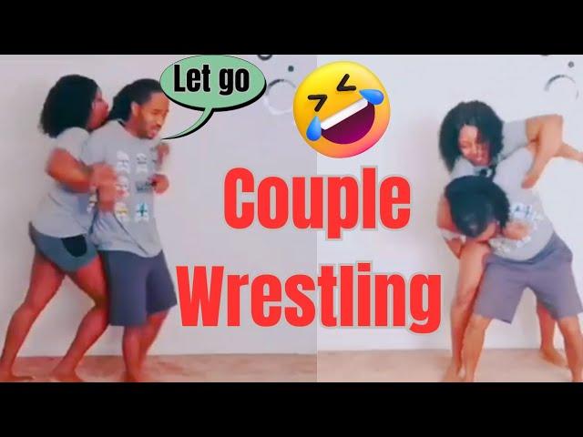 Funny Couple Wrestling/Lift & Carry Fitness|Who will win?|Husband vs Wife