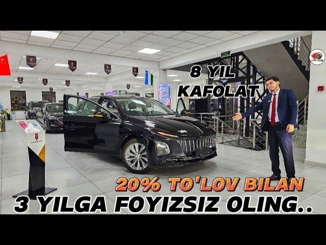 20% TO'LOV BILAN O'ZBEKISTONDA ENG KO'P SOTILAYOTGAN ELEKTROMOBIL...