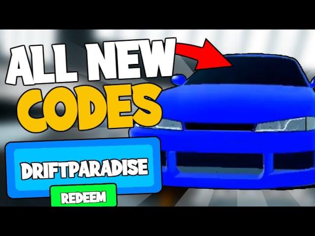 ALL DRIFT PARADISE CODES! (January 2022) | ROBLOX Codes *SECRET/WORKING*