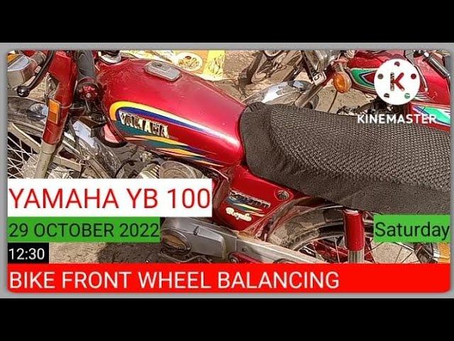 YAMAHA YB 100 Front Wheel Balancing. My Bike. BIKE VLOGER PK.