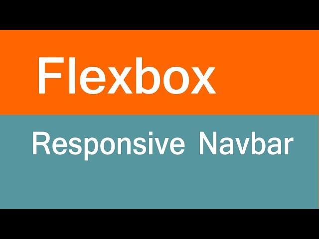 Make Navbar Responsive with Css Flexbox