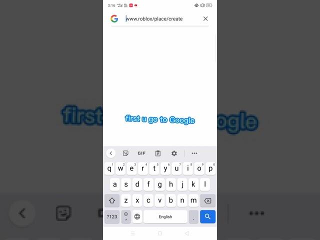 HOW TO CREATE GAME ROBLOX ON(ANDROID)