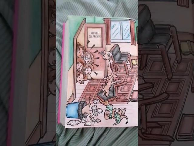 coloring in a dork diaries page! #dorkdiaries #book #coloring #art #viral #fypシ #fyp