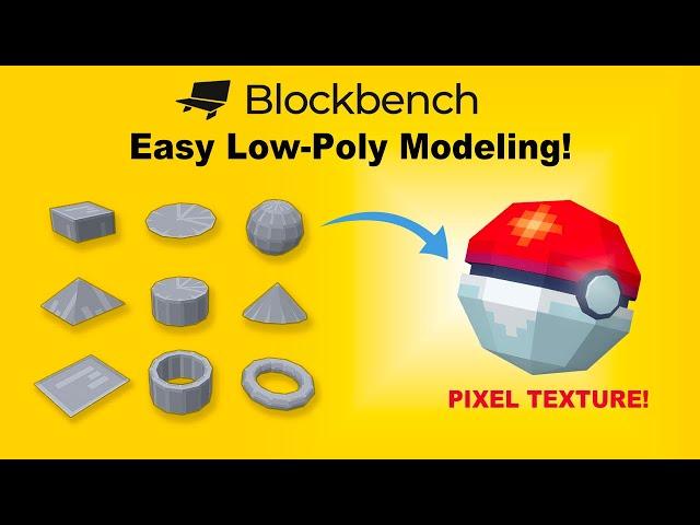 How to Make Low-Poly Models with Pixel Texture | Blockbench Tutorial