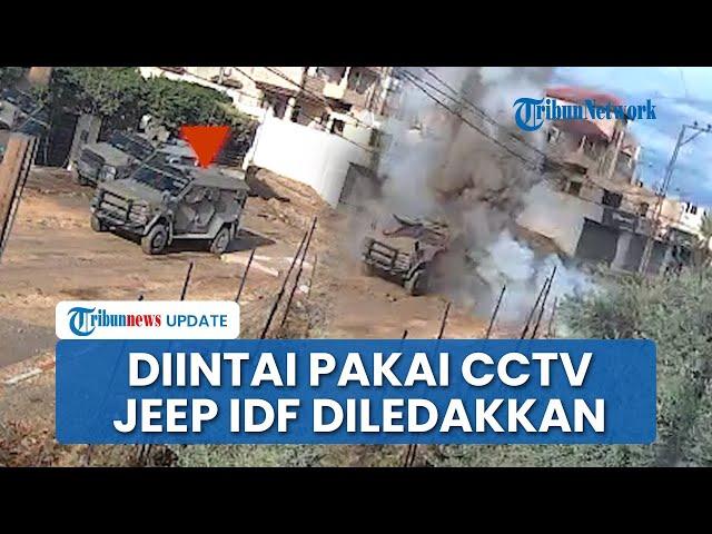 Kantong Militer Israel Disergap Al-Qassam, Jeep Diintai Pakai CCTV lalu Diledakkan hingga Asap Pekat