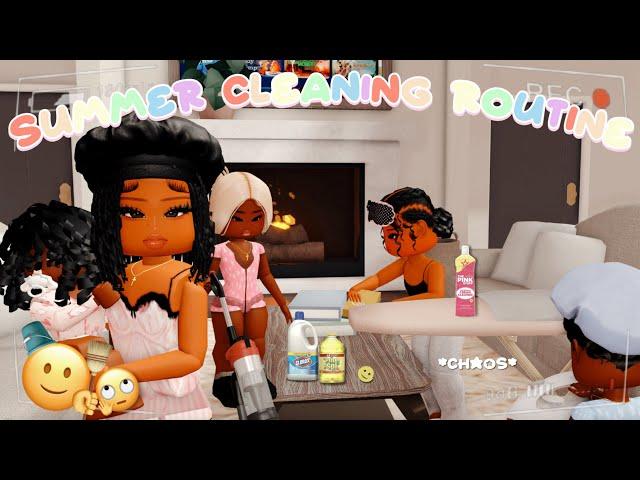 SUMMER CLEANING ROUTINE! *Preparing for bck 2 school* | BERRY AVENUE ROLEPLAY! *Roblox Roleplay*