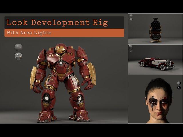 How to Create a  Look Development rig with Area Lights | Maya and Arnold lighting Tutorial |