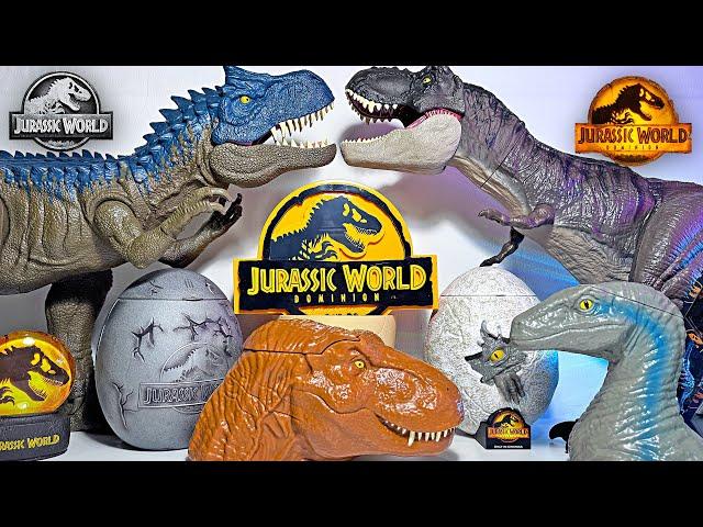 HATCHING 200 JURASSIC WORLD MINI DINOSAURS TOYS! Indominus Rex, Indoraptor, T-Rex, Giganotosaurus