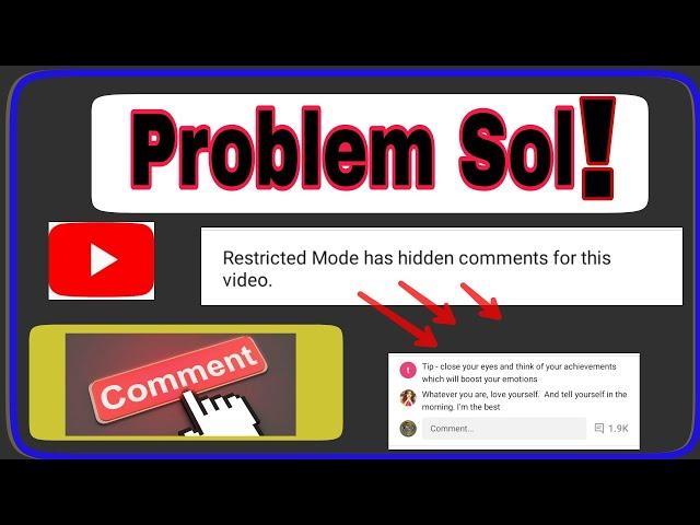 Restricted mode has hidden comments for this video | how to turn off restricted mode for YouTube vid