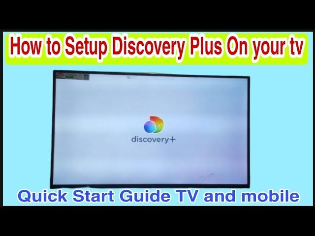 How to Setup Discovery Plus on Your tv | Discovery+ Quick Start Guide smart TV with mobile.