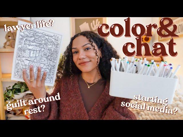 COLOR & YAP WITH ME️ (life chats, advice on rest & mental health, creator tea, etc)