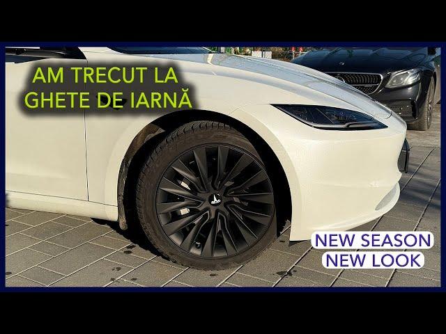 Am trecut la cauciucuri de iarnă și am montat noi capace pe Tesla