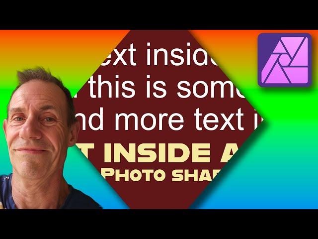 Affinity Photo Insert Text Inside Shapes