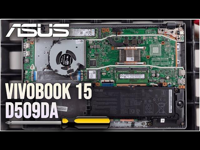 Asus VivoBook 15 D509DA von Innen - RAM, SSD, Akku, Lüfter wechseln