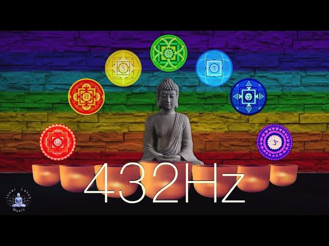 All 7 Chakras Full Opening, Cleansing & Balancing | Crystal Singing Bowls 30 Min. | 432Hz Meditation