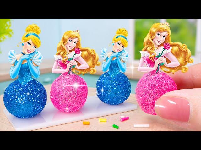 Color Princess cake Top Miniature Rainbow Tiny Cake Recoipe DecoratingTiny Cakes