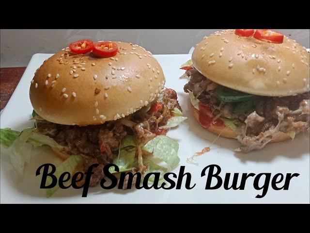 Beef Smash Burger recipe by foods & Flavours by sumi