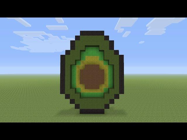 Minecraft Pixel Art -  Avocado