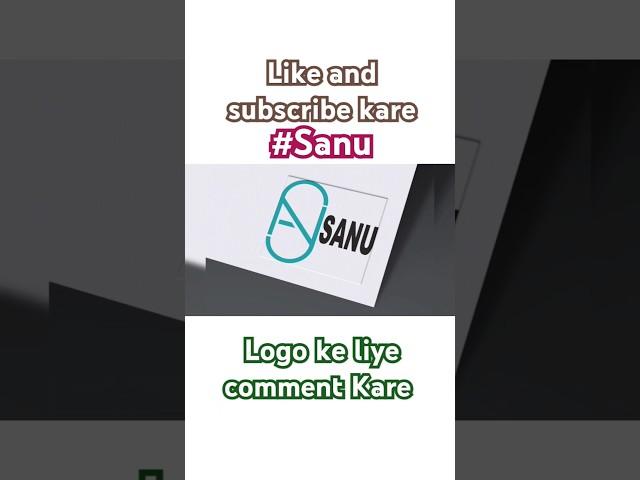  लोगो Create kare Name ka #sanu #logo #trending #shortfeed #shorts #youtube #youtubeshorts