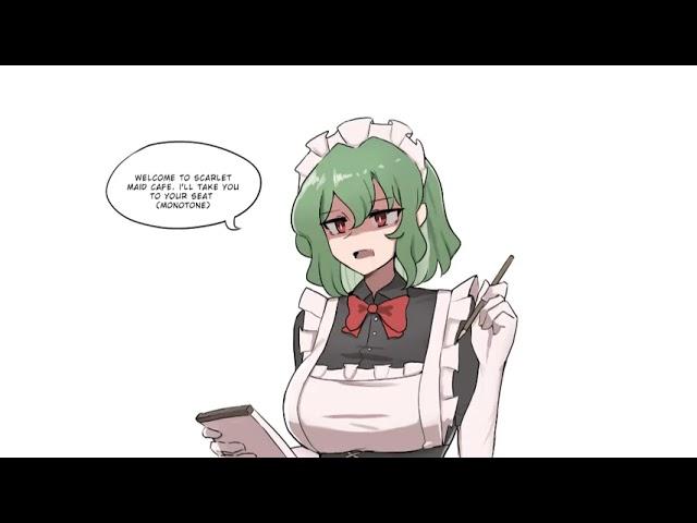 Yukka Part-Time Work by Mata - Touhou Comic Dub Short