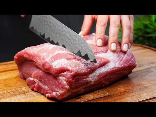 The most juicy meat in 15 minutes! The Secret to Tenderize the Pork Quickly