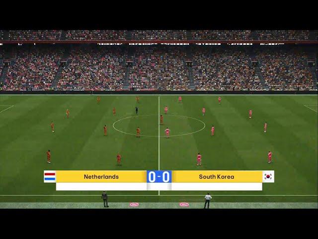 Netherlands vs South Korea | Friendly match | PES 2021 | PC Gameplay | 4K