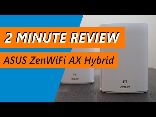 Why the ASUS ZenWiFi AX Hybrid is needed if you have thick walls - Review