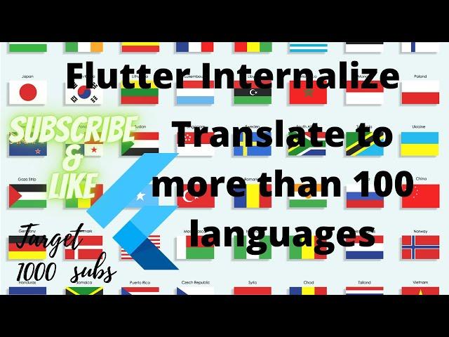 Flutter Tutorial  100+ Localization & Internationalization | Flutter Google Translator | Translation