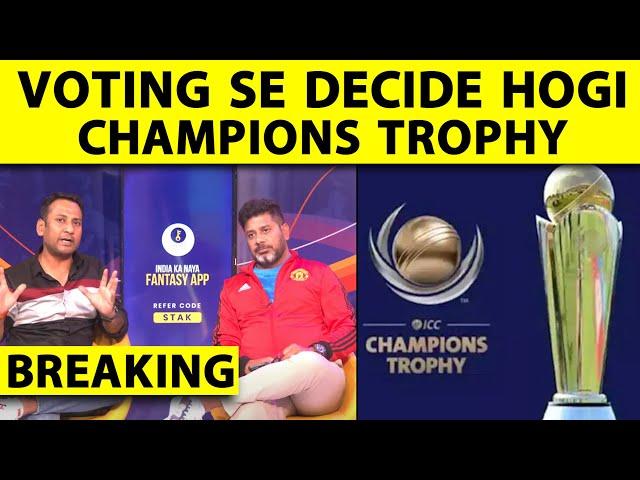 CHAMPIONS TROPHY BIG BREAKING: Ind vs Pak To Be Decided in ICC Board Voting Tuesday, Hybrid Likely