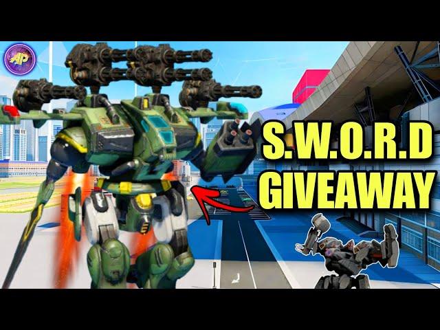  S.W.O.R.D ROBOT ️ GIVEAWAY ONLY SWORD NO WEAPONS! GAMEPLAY || WAR ROBOTS WR ||