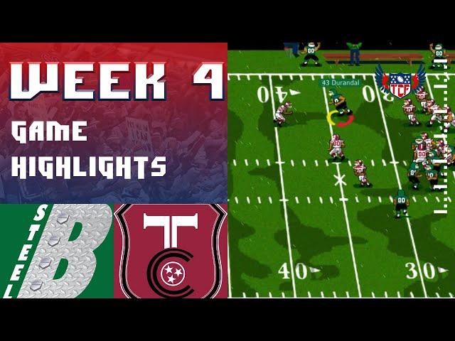 Titan Championship Football Week 4 Highlights | Tennessee Crush @ Birmingham Steel